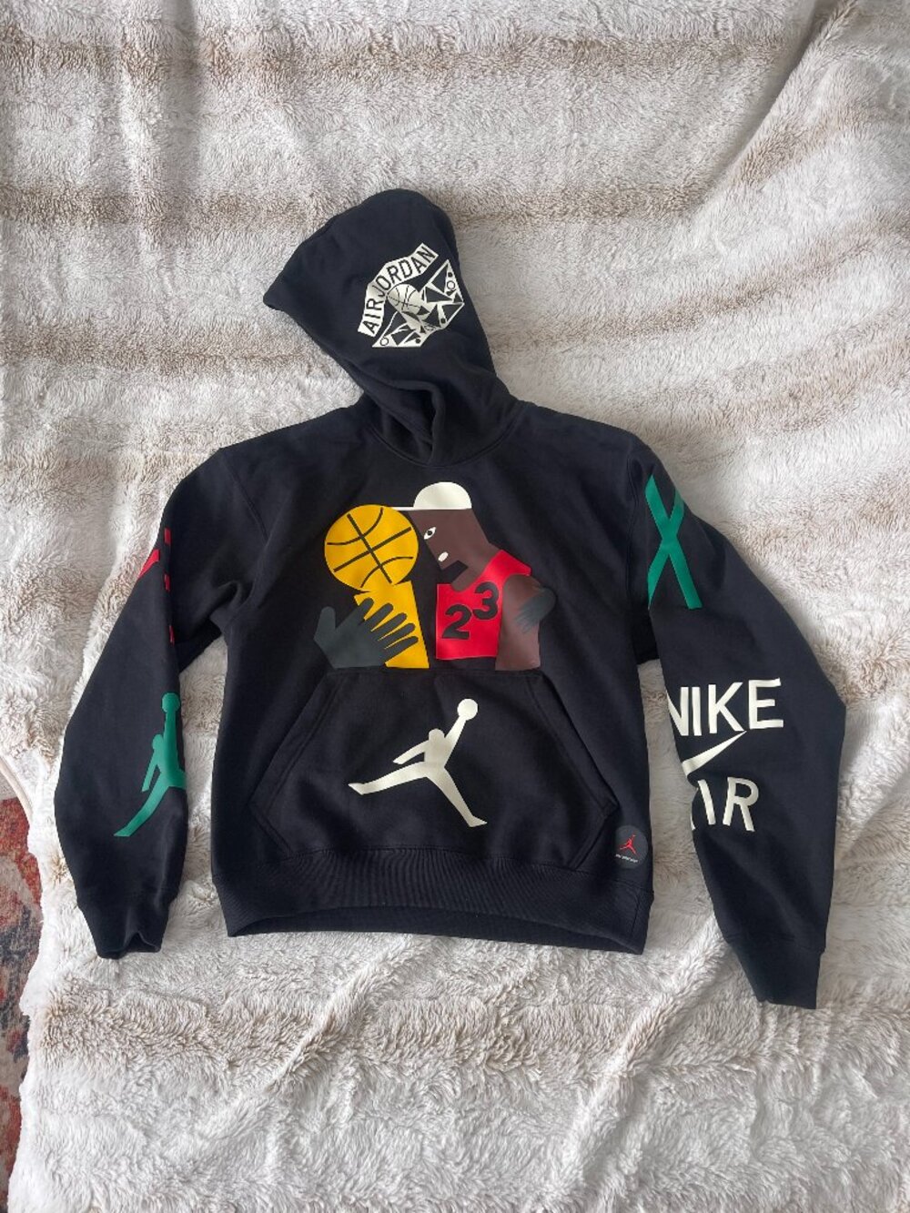 Jordan x Nina Chanel Abney Fleece Hoodie in Black size XS